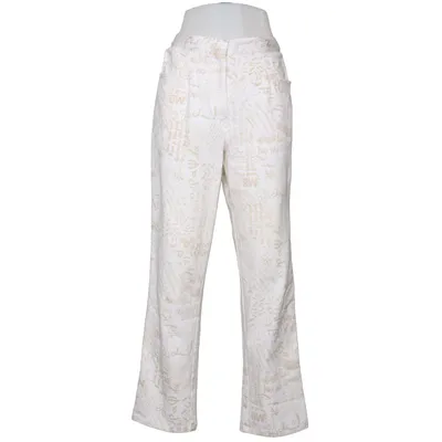 Pants (White, Beige) from Sempre Priu Cotton, Lyocell, Polyester