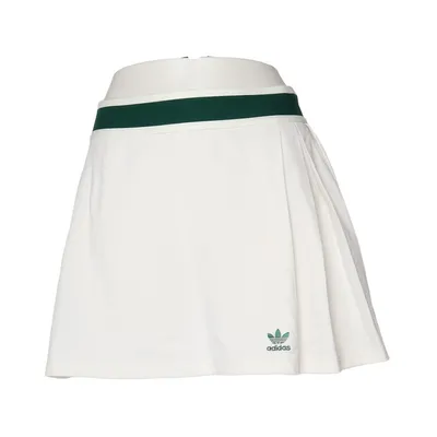 Jupe de sport (Blanc, Vert) de Adidas Coton, Polyester recyclé