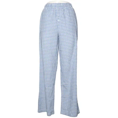 Pyjamasbukser (Blå, Hvid) fra FB Sister Bomuld, Elastan, Polyester, Viscose