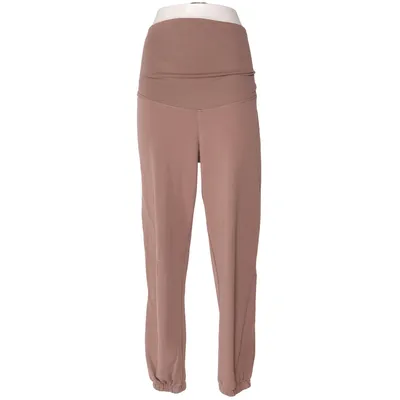 Pantalon maternité (Marron) de H&M Mama Coton, Élasthane, Polyester