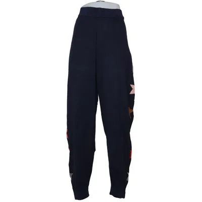 Sweatpants (Blue, Multicolored) from Monaco Blue Cotton, Polyamide, Viscose
