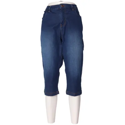 Pantacourt (Bleu) de Zizzi Coton, Élasthane, Polyester