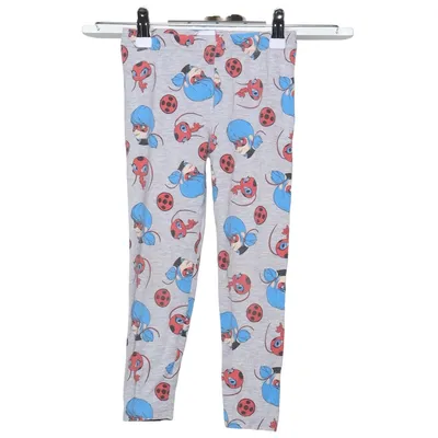 Leggings (Grå, Flerfärgad) från Miraculous Bomull, Elastan, Polyester