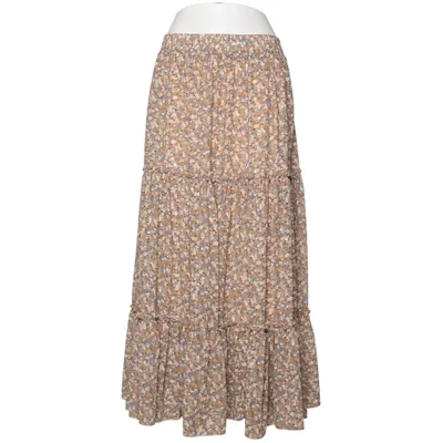 Långkjol (Brun, Flerfärgad) från Golden Live Polyester