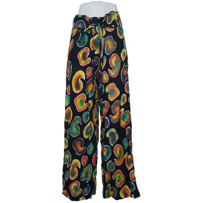 Pantalon patte d'éléphant (Bleu, Multicolore) de Heart Viscose