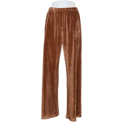 Palazzo pants (Brown) from JCL Elastane, Metallic fiber, Polyester