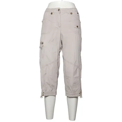 Driekwart broek (Beige) van Via Cortesa Katoen, Elastaan