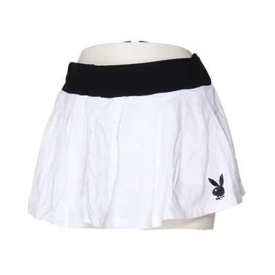 Skort (Wit, Zwart) van Playboy x Missguided Katoen