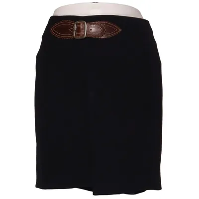 Skirt (Black) from Ralph Lauren Cupro, Wool