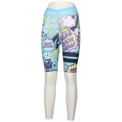 Compressieshorts (Blauw, Meerkleurig) van Stronger Elastaan, Gerecycled polyester