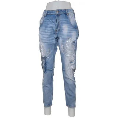 Spijkerbroek (Blauw) van Sexy Woman Katoen, Elastaan, Viscose