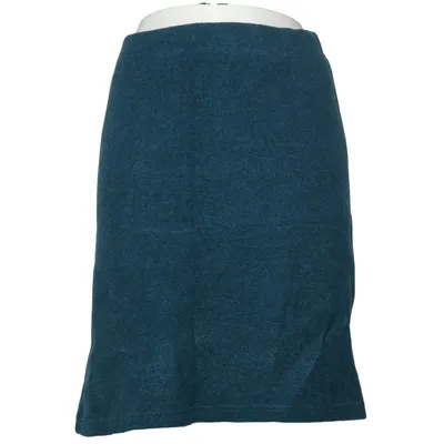 Jupe (Bleu) de Finesse Coton biologique, Polyamide, Laine