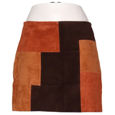 Lædernederdel (Brun) fra Orsay Læder, Polyester