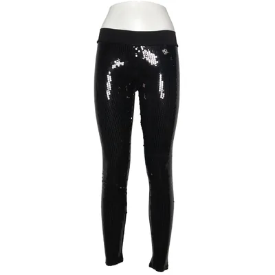 Leggings (Zwart) van E. Loco Acetaat, Elastaan, Polyester