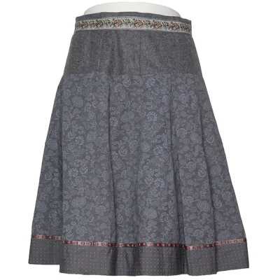 Skirt (Gray, Multicolored) from Hammerschmid Cotton, Wool