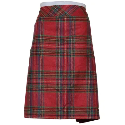 Skirt (Red, Multicolored) from HighMoor Acetate, Viscose, Wool