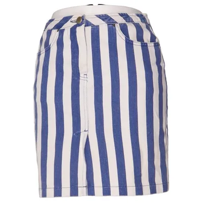 Jeanskjol (Blå, Vit) från ASOS Bomull