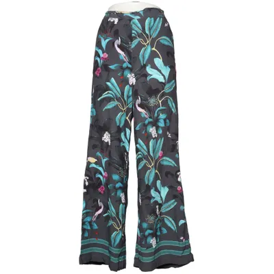 Palazzo pants (Gray, Multicolored) from Anna Glover x H&M Viscose, Polyester
