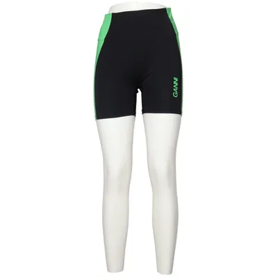 Compression shorts (Black, Green) from Ganni Elastane, Polyamide
