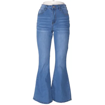 Jeans (Blue) Cotton, Elastane, Polyester