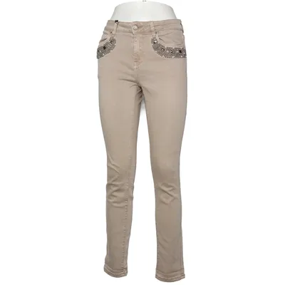 Spijkerbroek (Beige) van Dine'n' Dance Katoen, Elastaan, Polyester, Viscose