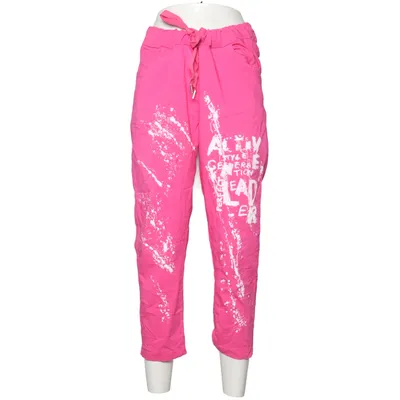 Broek (Roze, Wit) van Made in italy Elastaan, Viscose
