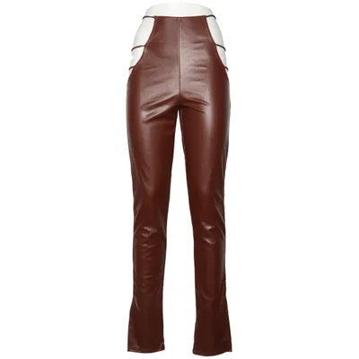 Byxor (Brun) från PrettyLittleThing Polyester, Polyuretan