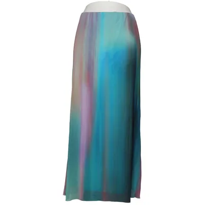 Maxi skirt (Blue, Green, Purple) from Desigual Elastane, Polyester, Viscose