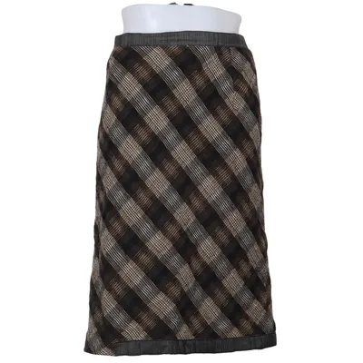 Skirt (Brown, Gray, White) from Evelin Brandt Polyester, Viscose