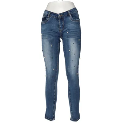 Jean (Bleu) de Rose Player Coton, Élasthane, Polyester