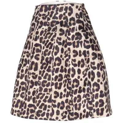 Skirt (Brown, Black) from Rebecca Elastane, Polyester, Polyurethane, Viscose
