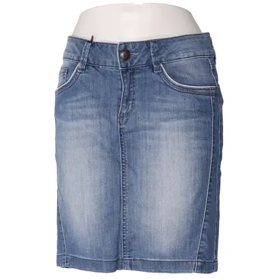 Jeanskjol (Blå) från ESPRIT Denim Bomull, Elastan