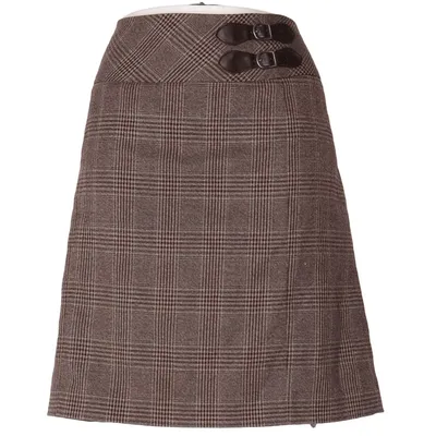 Kjol (Grå, Brun) från Anne L Elastan, Polyester, Viskos