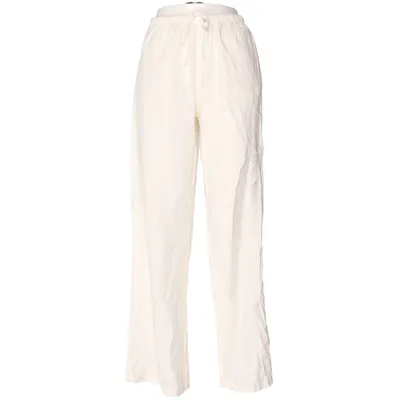 Bukser (Hvid) fra Bershka Linned, Viscose