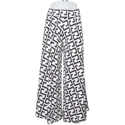Palazzo broek (Wit, Zwart) van New Feeling Elastaan, Polyester