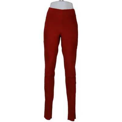 Pantalon en cuir (Rouge) de Utzon