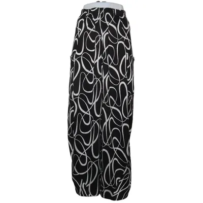 Palazzo broek (Zwart, Wit) van AKH Fashion Elastaan, Polyester