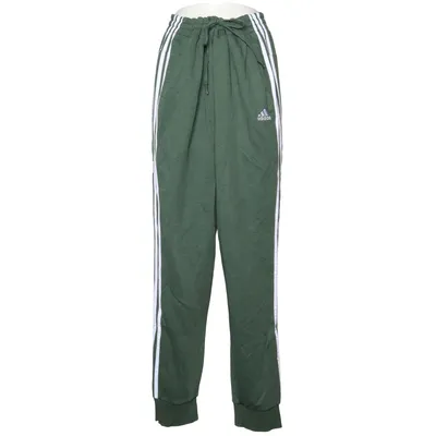 Sweatpants (Green, White) from Adidas Cotton, Polyester, Viscose