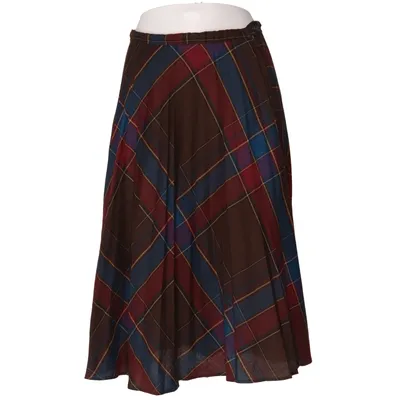 Kjol (Brun, Blå, Röd, Flerfärgad) från Texlene Polyester, Viskos