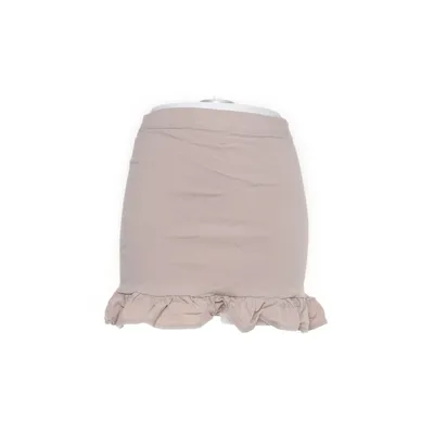 Skirt (Beige) from Miss Selfridge Elastane, Nylon, Viscose