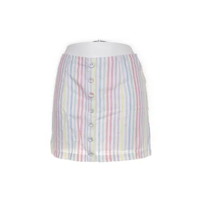 Skirt (Multicolored) from Forever 21 Cotton, Linen
