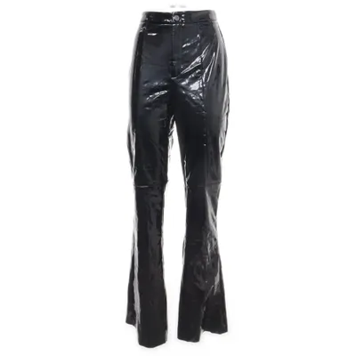Vinyl broek (Zwart) van Gestuz Polyester, Polyurethaan