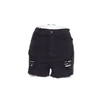 Denim shorts (Zwart) van Fashion Nova Katoen, Elastaan