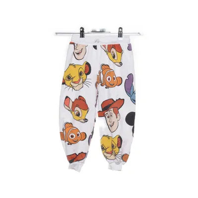 Sweatpants (White, Multicolored) from Zara Cotton, Elastane
