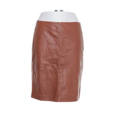 Leather skirt (Brown) from Soaked in Luxury Leather