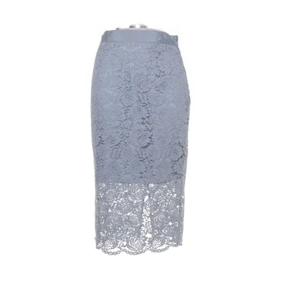 Skirt (Blue) from H&M Modern Classic Polyamide, Viscose, Cotton, Polyester