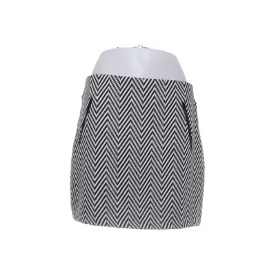 Skirt (Black, White) Polyester, Cotton