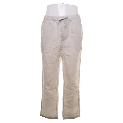 Pants (Beige) from H&M Man Linen, Polyester, Cotton