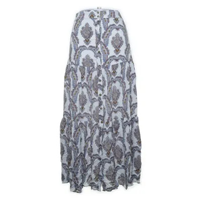Kjol (Vit, Flerfärgad) från H&M Lyocell, Viskos