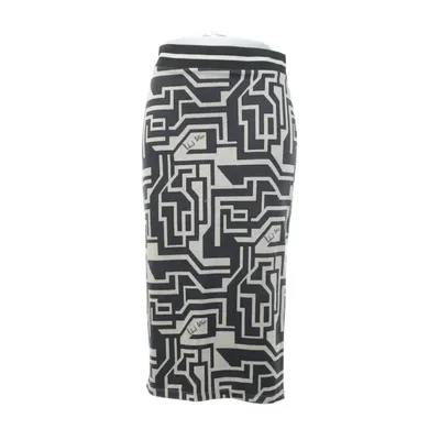 Maxi rok (Zwart, Wit) van Richard Allan x H&M Elastaan, Polyester, Viscose